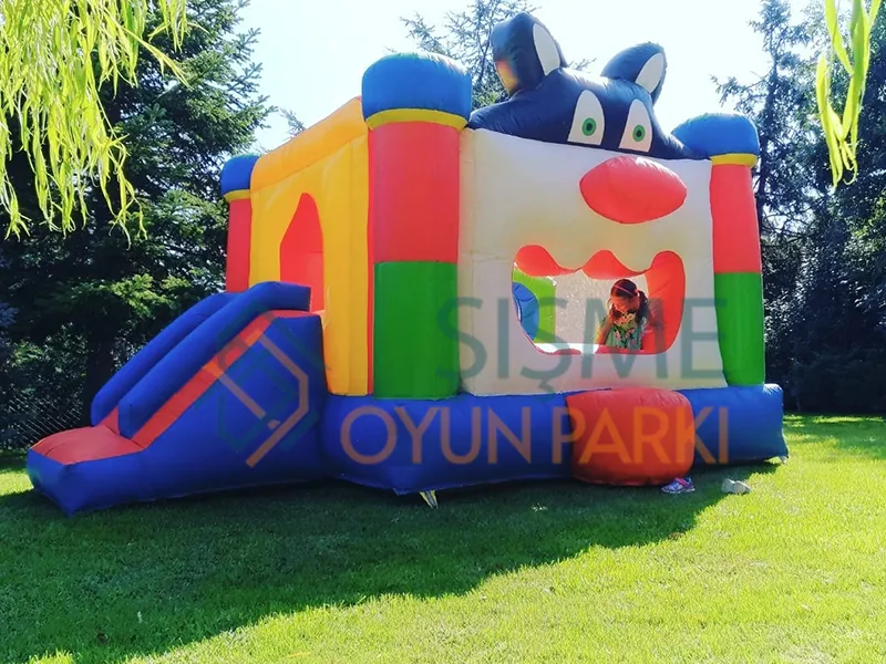 Şişme Kedi Kaydırak