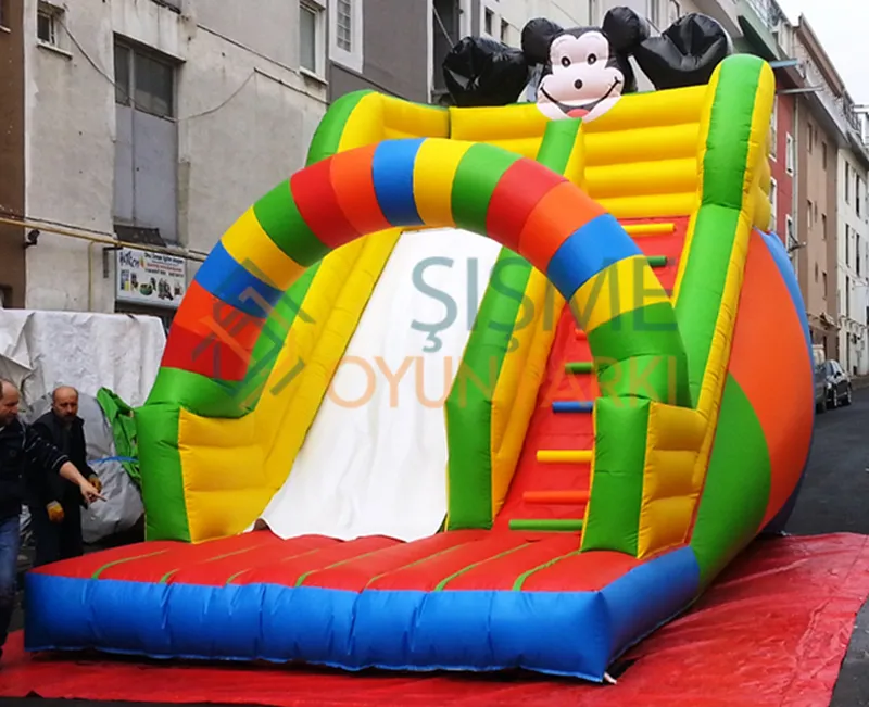 Renkli Şişme Kaydırak